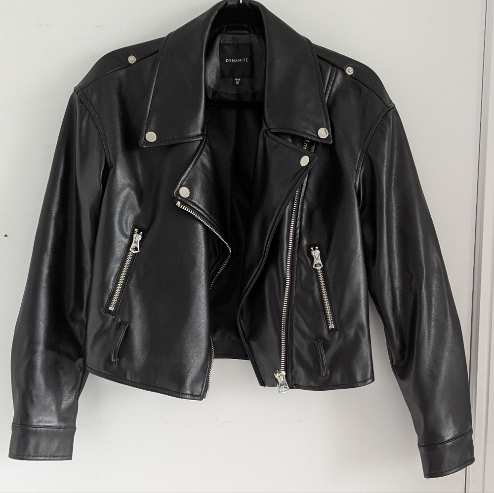 Dynamite Faux Leather Moto Jacket
